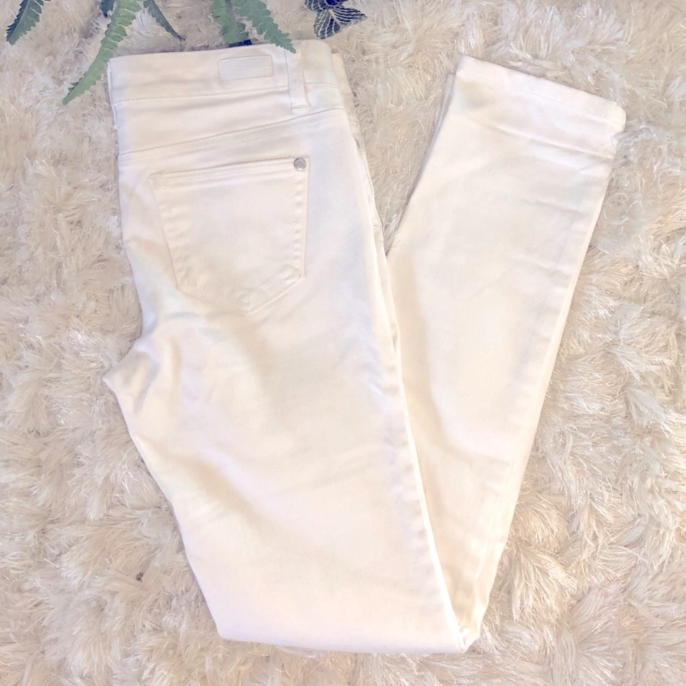 Celebrity Pink Skinny White Jeans